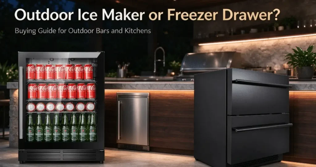 Outdoor Ice Maker or Freezer Drawer? A Buying Guide for Outdoor Bars and Kitchens